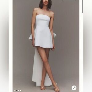 Sachin & Babi Grace Strapless Back-Bow Mini Dress